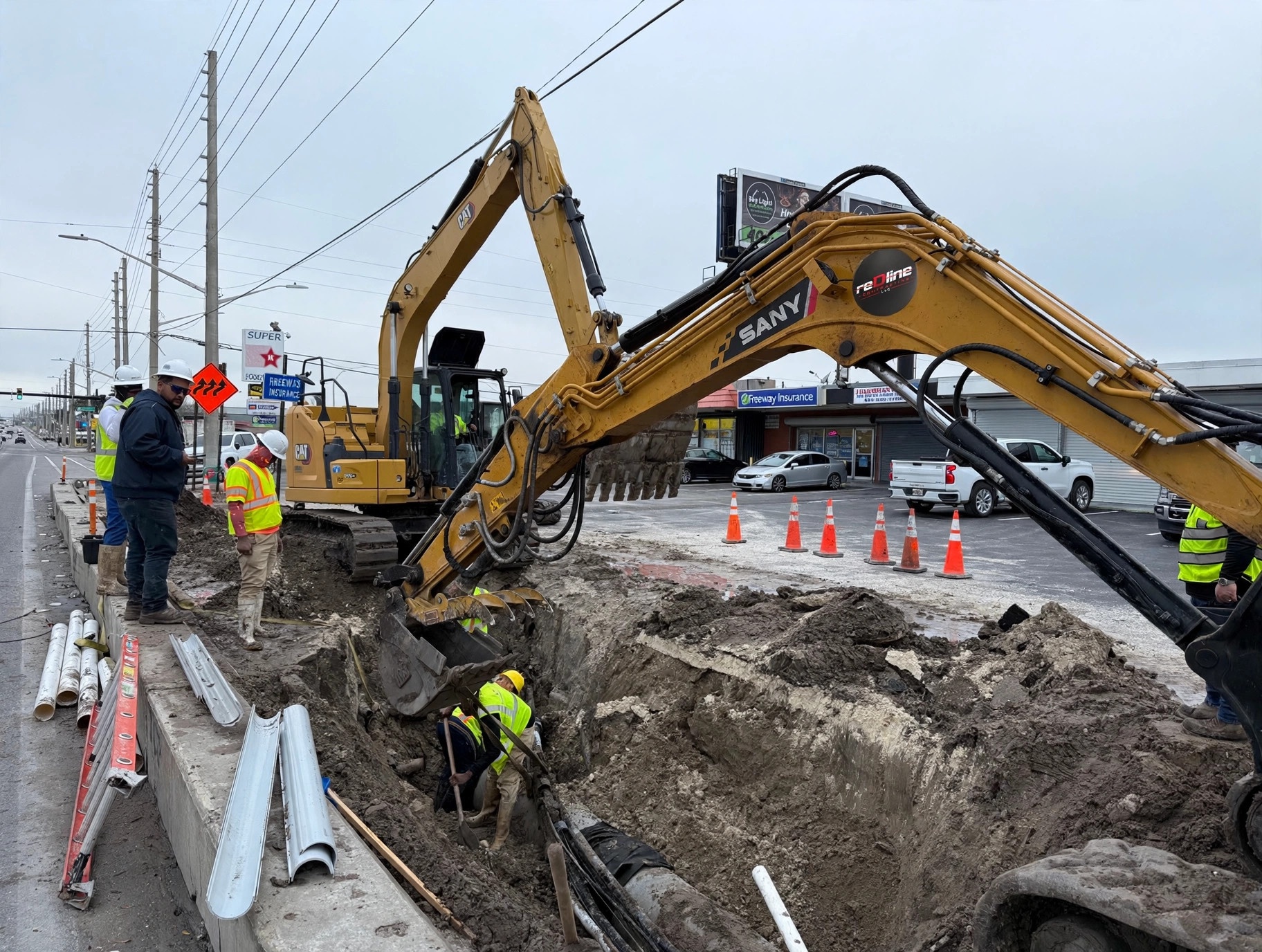 Excavation & Trenching — reDline Contracting